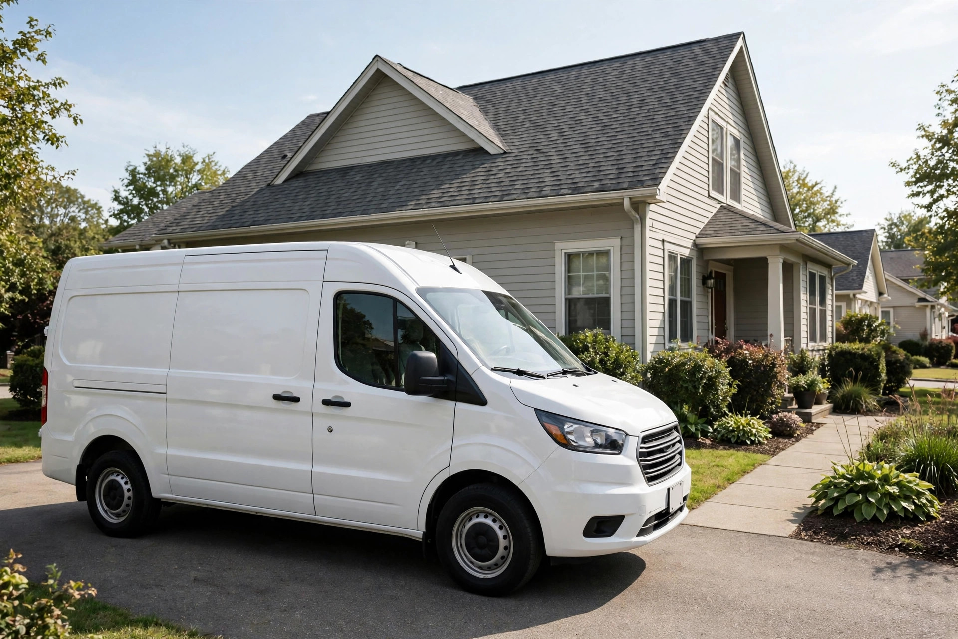Puyallup Rodent Pros service van at a suburban home